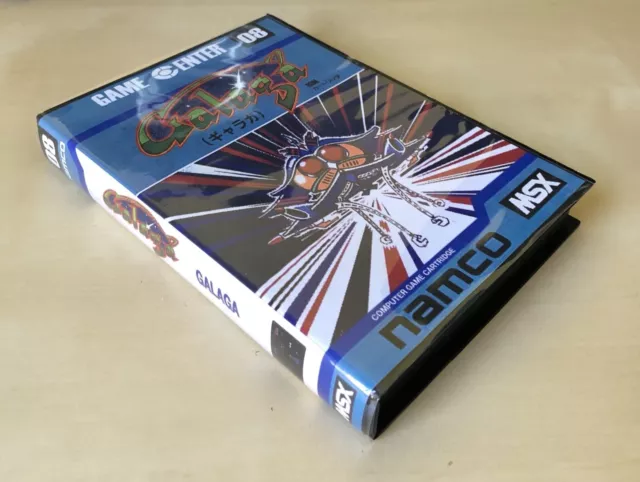Juego Cartucho MSX Galaga de Namcot con caja completo coleccionismo