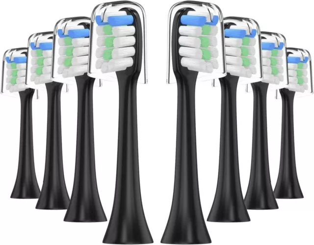 8PC Replacement For Automatic Electric Sonic Soocas X1 X3 Toothbrush Brush Heads