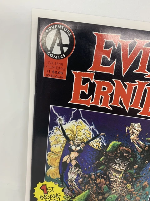 EVIL ERNIE #1 RARE Special Limited Edition Adventure Comics 1992 Lady Death Key 3