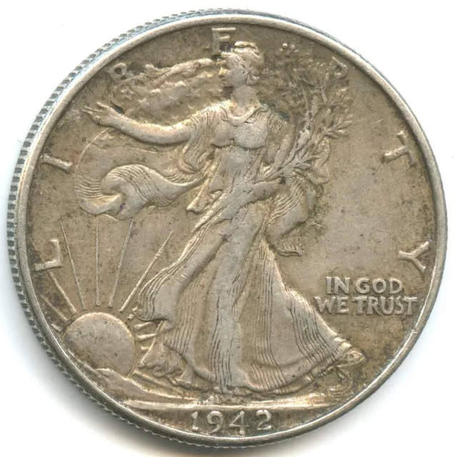 USA half dollar argent Liberté debout 1942 de qualité n°5198 2