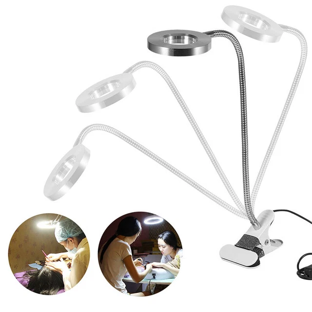 Dimmable USB LED Reading Studying Light Clip-on Clamp Bed Book Table Desk Lamp
