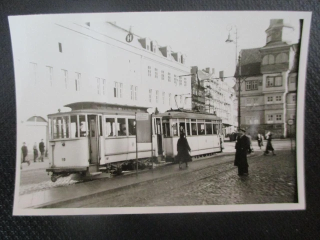 (1874A) Foto Strassenbahn EISENACH, Bw 18 & Tw, 1953