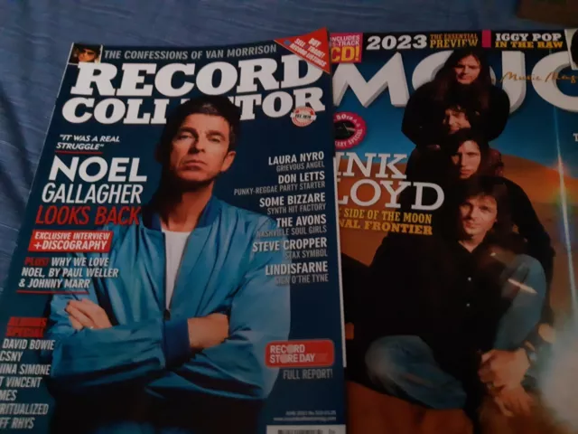Record Collector  June 2021 Noel Gallagher & Mojo #351 Pink Floyd Feb 2023 no cd