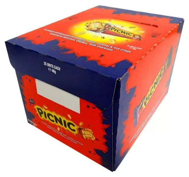 Cadbury Picnic (46g bars x 25pc box) 2