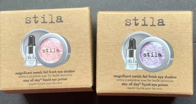 STILA Magnificent Metals Foil Finish Eye Shadow - Metal Lilac & Golden Pink