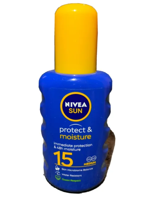 Nivea Sun Protect & Moisture LSF15 wasserdichtes Sonnenspray 200ml