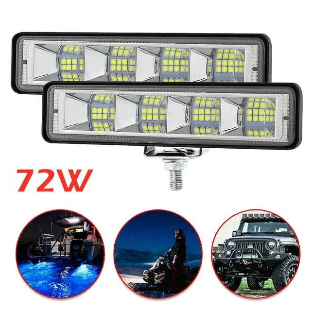 Dxz 72W LED Travail Léger Barre Spot Projecteur Ensemble Faisceau Tout Terrain