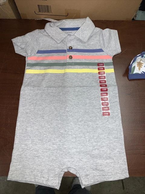 carters baby boy 18 month set of three One Pieces. 2