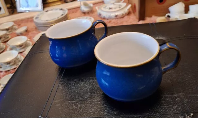 Denby Imperial Blue mugs