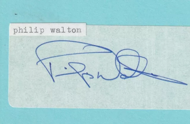 Philip Walton - European Tour Golfer signed Address Label (Laid onto card)