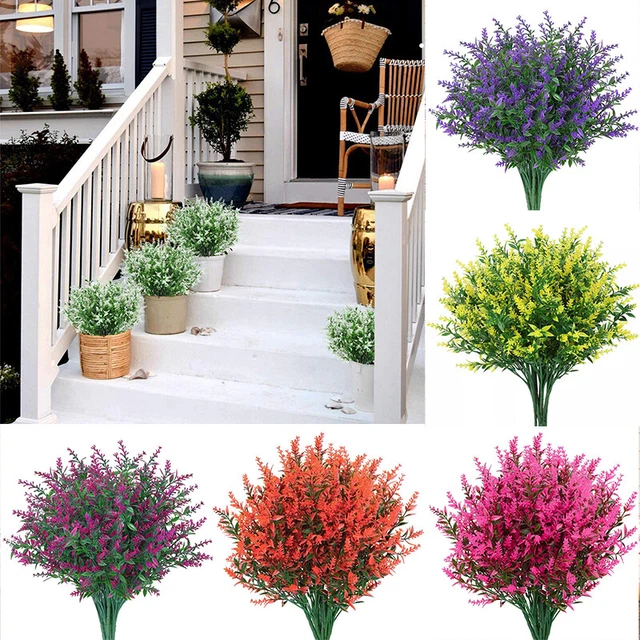 FYSL 8 Pezzi Lavanda Artificiale, Bouquet Artificiale Di Fiori Di - 10