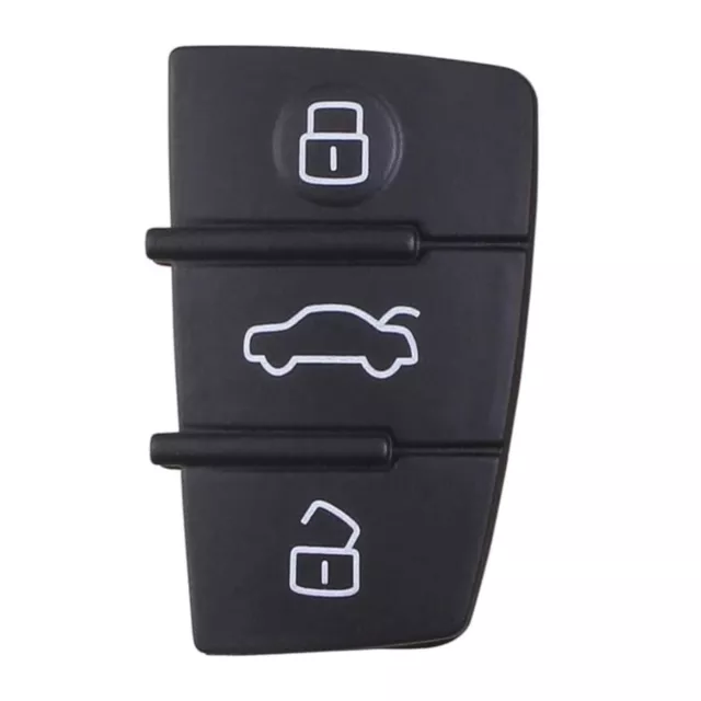 For Audi A3 A4 A5 A6 A8 3 Button Rubber Pad Flip Remote Key Fob Replacement