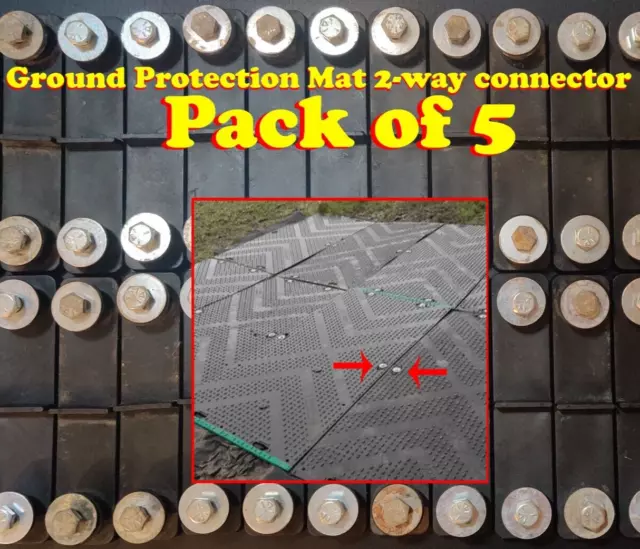 Bodenschutzmatte 2-Wege Stecker gebraucht - guter Zustand 5er Pack. ✅