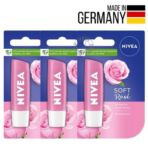 NIVEA Burro Cacao Morbido Rosa Oli Naturali 24H Umidità Aroma Lotto Confezione