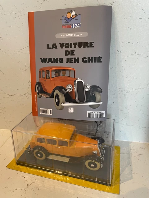 Moulinsart Hachette collections 1:24eme - Tintin - Buick jaune de 1936 La conduite intérieure beige Les 7 boules de cristal