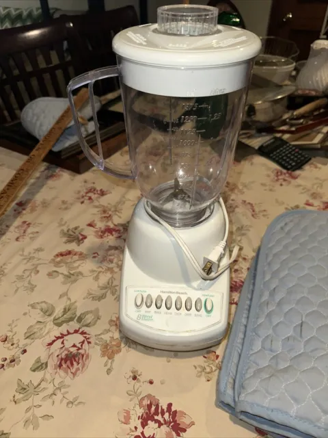 Hamilton Beach Scovill Model 600-3 Vintage 7-Speed Blender, With Cover