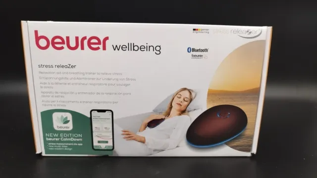 BEURER stress releaZer Entspannungshilfe Atemtrainer Vibrationsmassage Musik 2