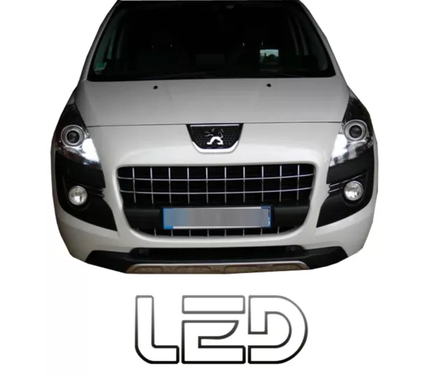 Pour Peugeot 3008 2 Ampoules LED Blanc Veilleuses Feux position Jusqu'à 2012