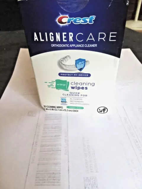 Toallitas de limpieza Crest Aligner Care 30