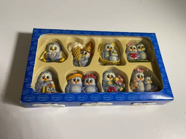 Set Of8 Pins Vintage 2000 Sonshine Promises Bluebird Figurine By Gretchen#9021