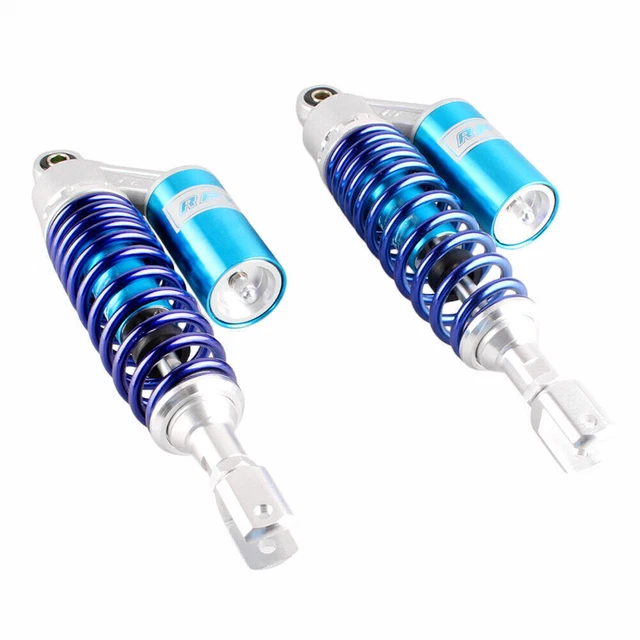 2pcs 350mm Rear Air Shock Absorber Spring Suspension For  Suzuki Yamaha ATV Blue