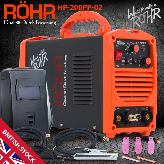 TIG ARC Welder Inverter MOSFET MMA 240V / 200 amp, DC Portable Machine - ROHR 02