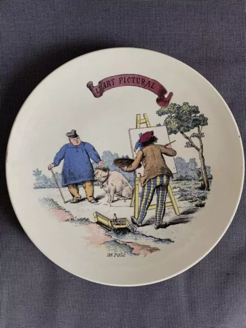 SERIE DE 6 ASSIETTES de BOCH Freres LA LOUVIERE