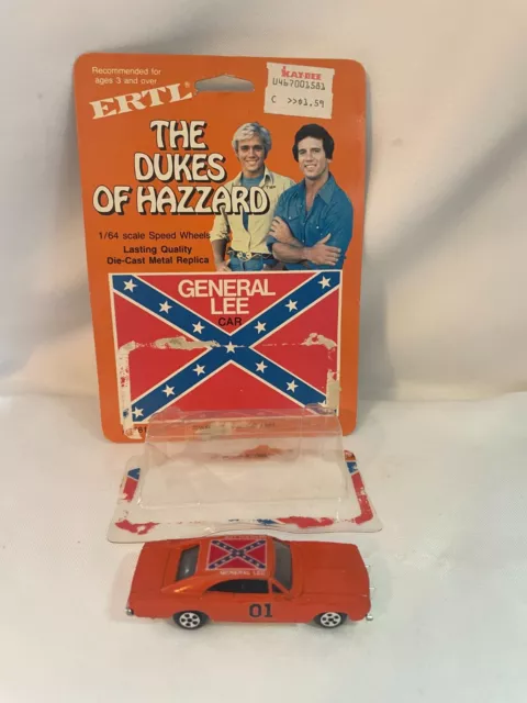 Vintage Ertl The Dukes of Hazzard Car GENERAL LEE Car 1:64 plastic unattached