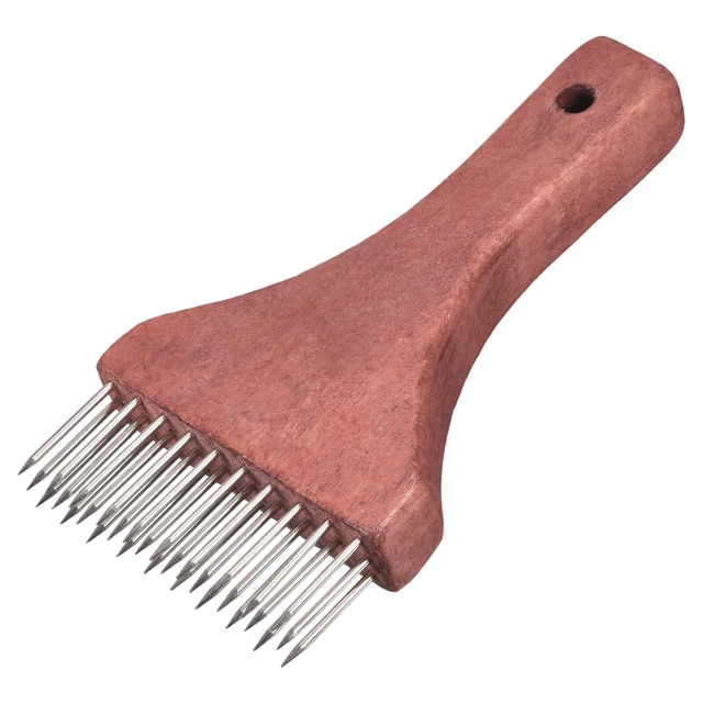 Stainless Steel Meat Tenderizer Needle Nails Kitchen Tools, Red