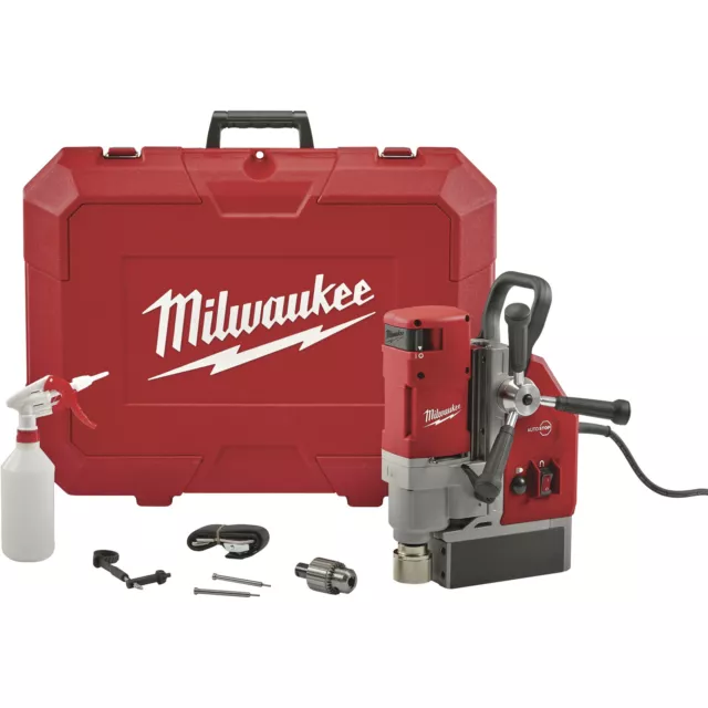 Milwaukee Compact Electromagnetic Drill Press, 1 5/8in. Drill Capacity, 13 Amp,