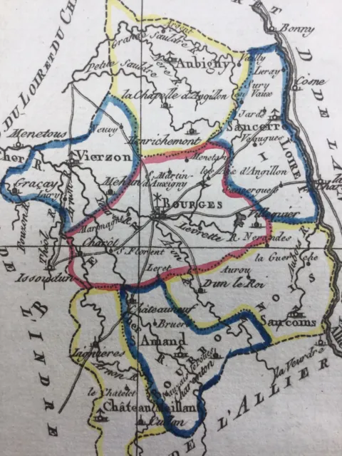 Cher en 1794 Dun Sancoins Lignieres Sancerre Aubigny Charost Bourges Vierzon 2