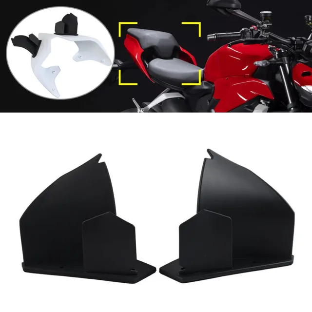 2xRear Tail Spoiler Fixed Wing Fairing Winglet For DUCATI Panigale V2 2020-2022