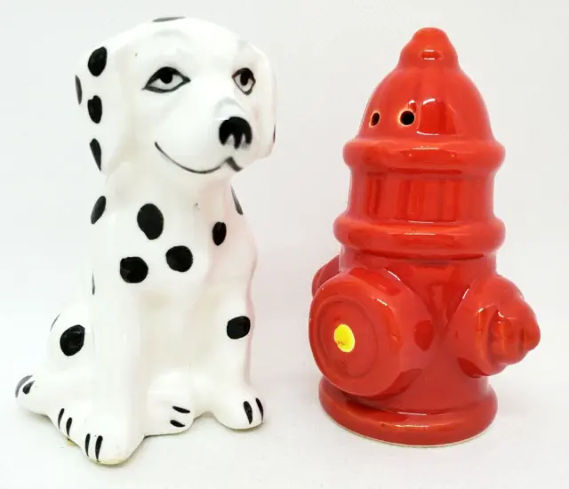 Dalmation And Fire Hydrant Salt And Pepper Shakers Ron Gordon Spice Of Life