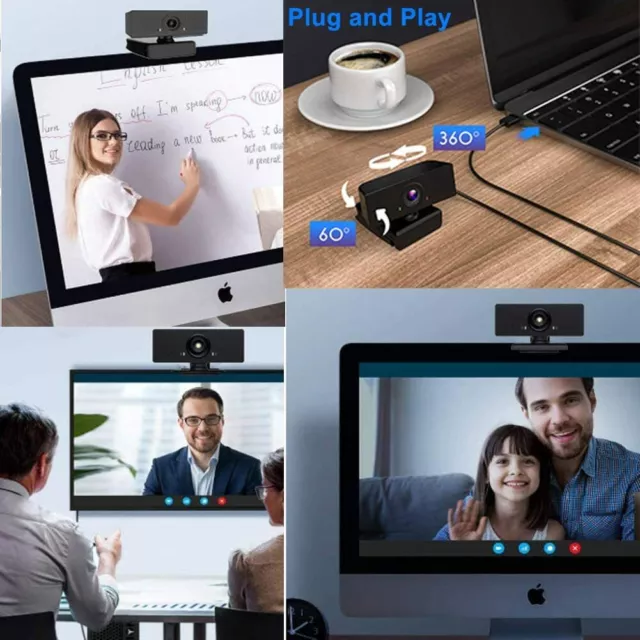 Webcam avec microphone ATOKIT plug and play webcam USB BOÎTE OUVERTE 3