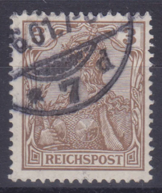 German Reich 54 b O 3 Pf dkl. orange-brown, Reichspost, pr. Jäschke L. BPP