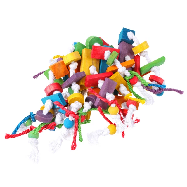 1pc Bird Bite Toy Papagei Kauen Spielzeug Vögel Käfig Zubehör Vogel S