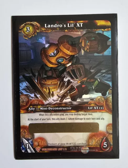 World of Warcraft TCG - Loot Card Landro's Lil' XT - Unscratched