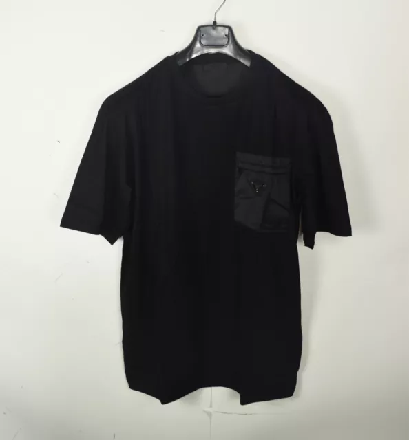 Prada Mens Black Cotton T-shirt Size XL