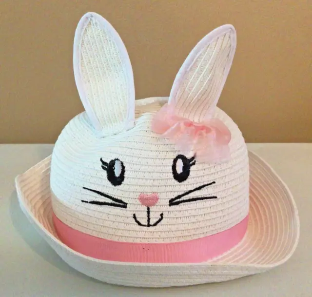 Infant 6-12 Month Easter Bunny Rabbit Bonnet Hat with Ears Children's Place New