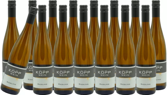 (15 x 0,75l) 23er RIESLING AUSLESE Erzeugerabfüllung Weingut Kopp Pfalz