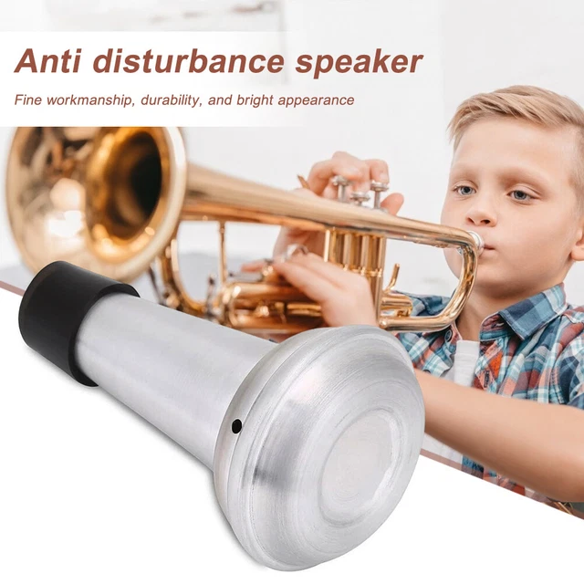 Trumpet Straight Mute Rubber Aluminum Alloy Trumpet Mute for Jazz and Classic 3