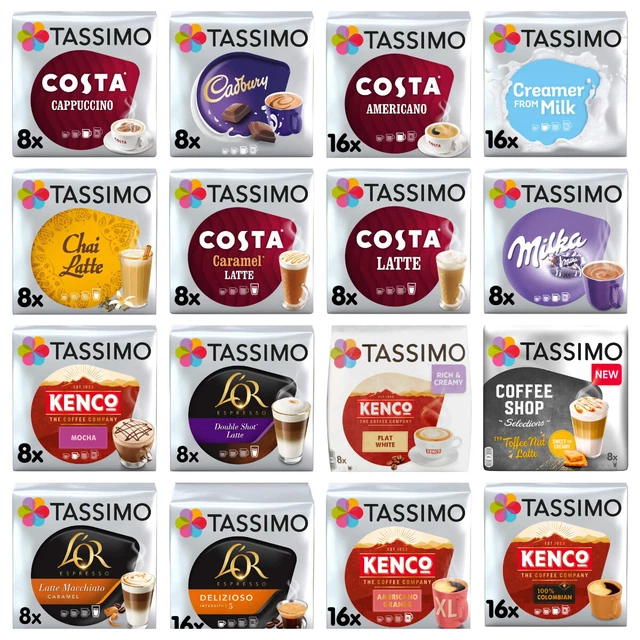 Tassimo Costa Cappuccino T Discs Pods Choose From 8, 16, 32, 48