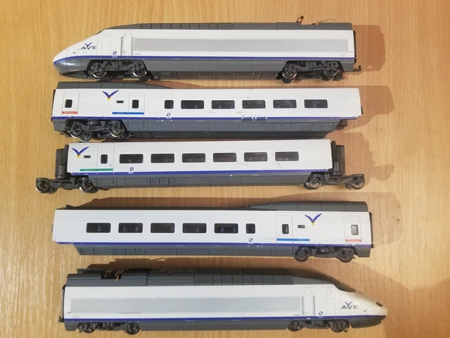 JOUEF HO SNCF Tgv Atlantique Voiture 2ème Classe & Bogie Intermédiaire