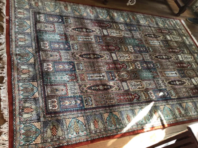 Superbe Ancien Tapis persan 280 x 180cm soie-laine teppich Carpet alfombra Rugs 3