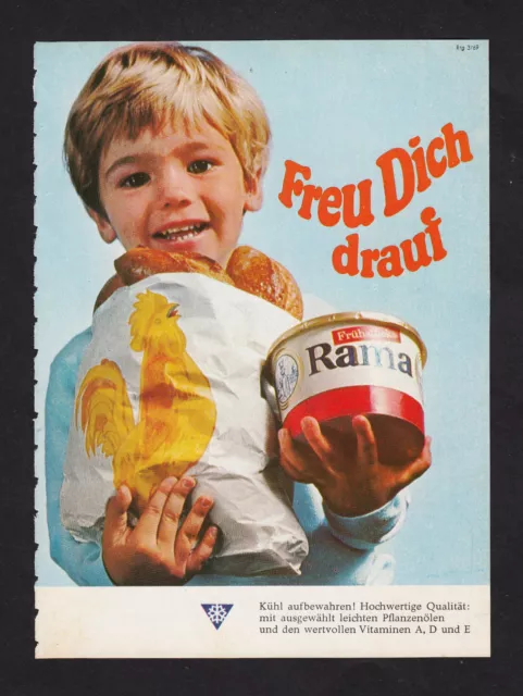 3w2764/ Alte Reklame von 1969 - RAMA - Freu dich drauf.