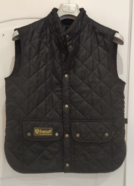 Belstaff gilet  tg S nero Valtherm smanicato liner sotto giacca m 46 44 harley