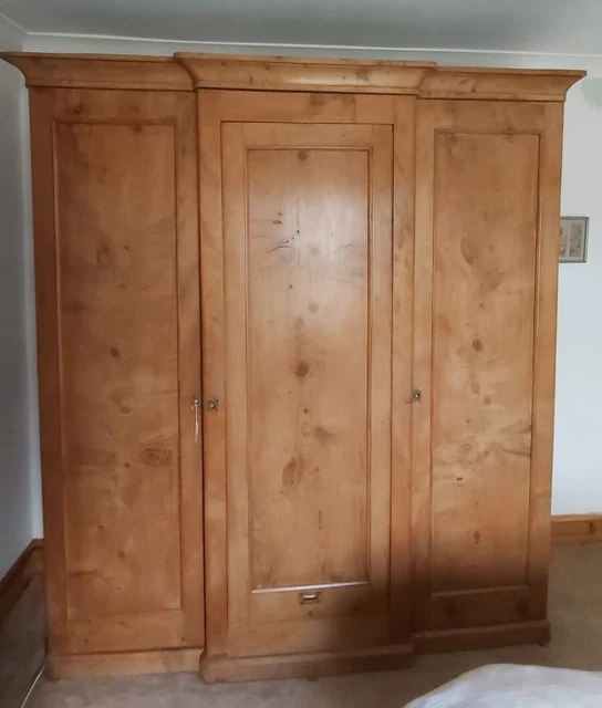 Vintage / Antique 3-Door French Wardrobe