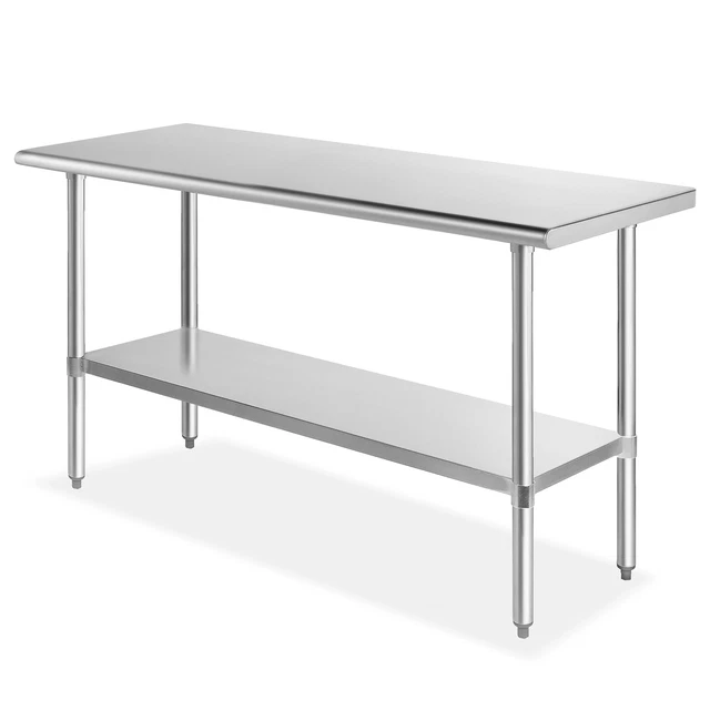 Stainless Steel Commercial Kitchen Prep Table - 60" x 24"