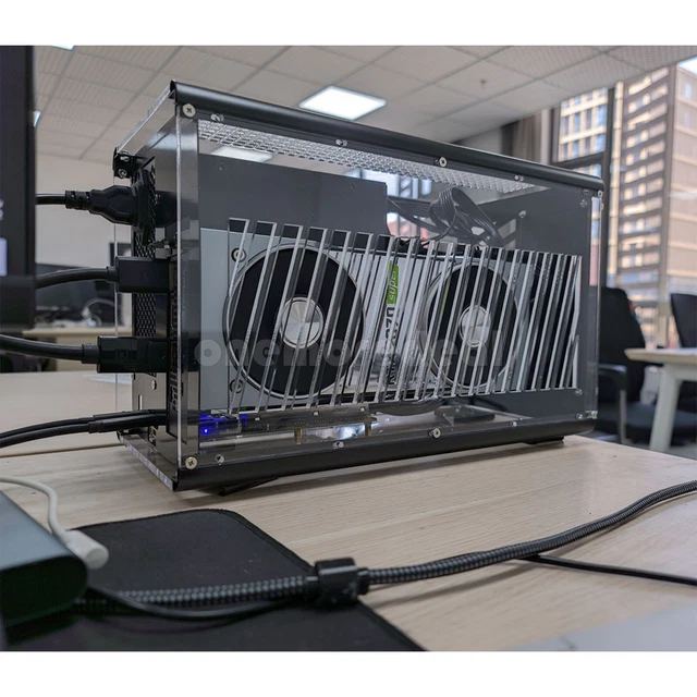 Mini Graphics Video Card Box W/ GPU Dock+USB4 Data Cable for Thunderbolt 4 & 3