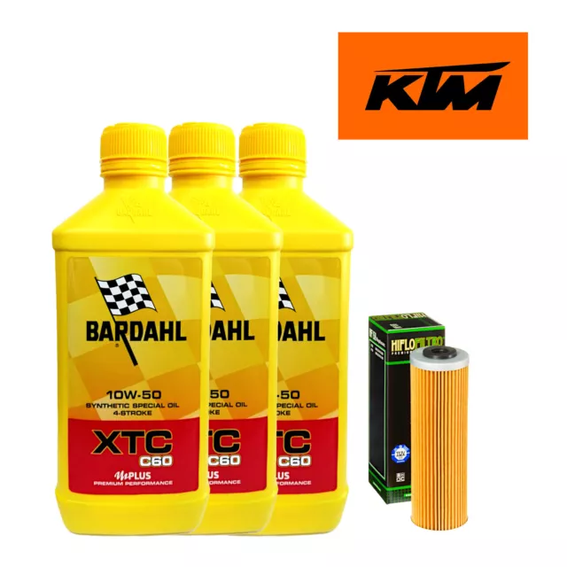 KIT/Tagliando KTM DUKE/790 2018 2019 2020 bardahl xtc 10w50 + filtro olio MOTO